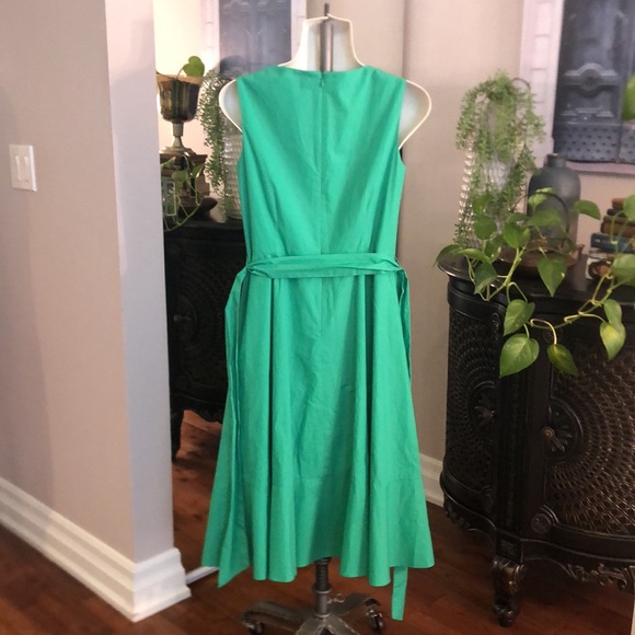 Talbots green sleeveless green cotton dress ladies size 2 ! - Picture 5 of 9